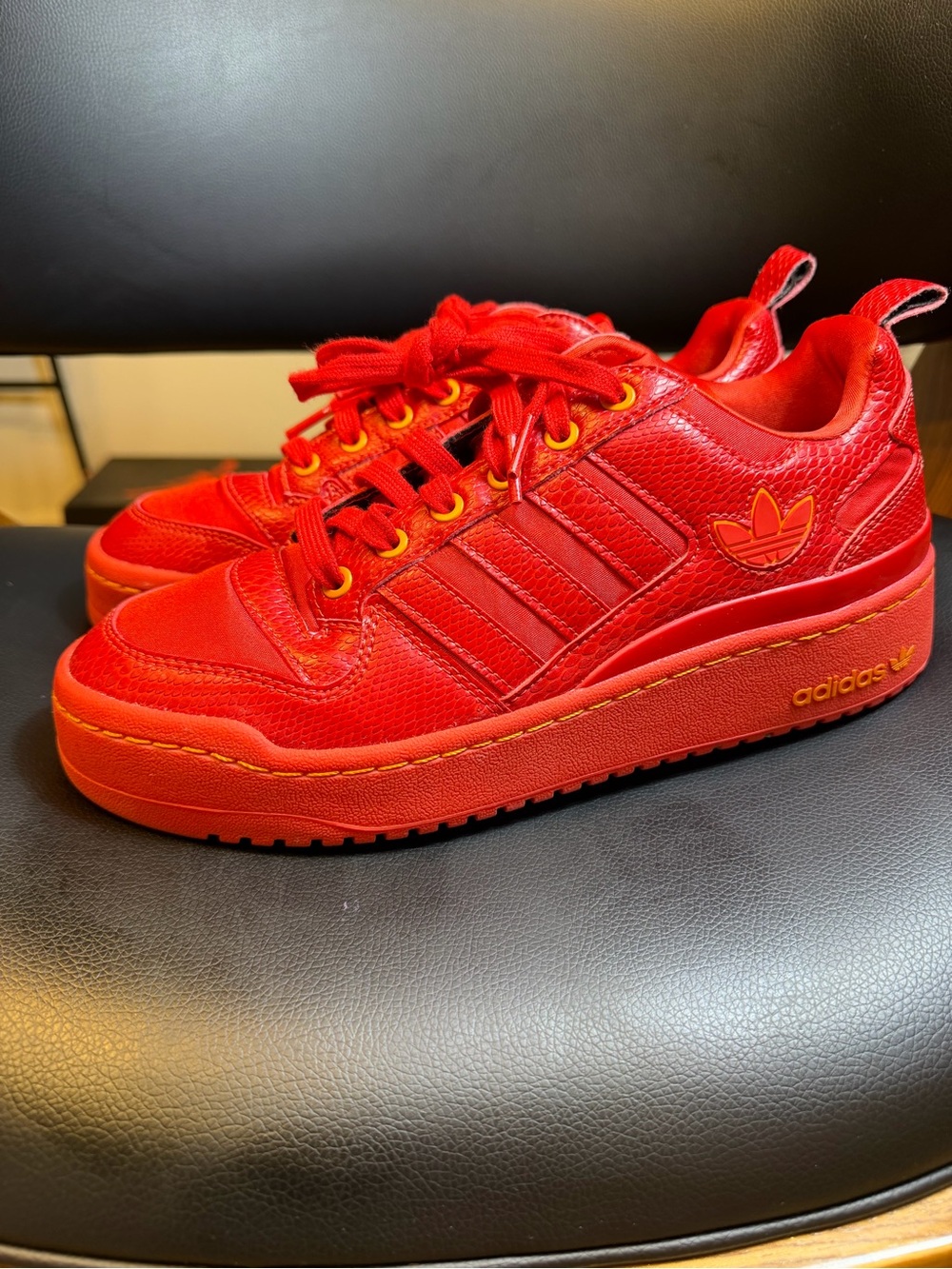 the S.E.E.D. x adidas Women's Forum Bold 'Red' (Style Code: GV7660) US9
